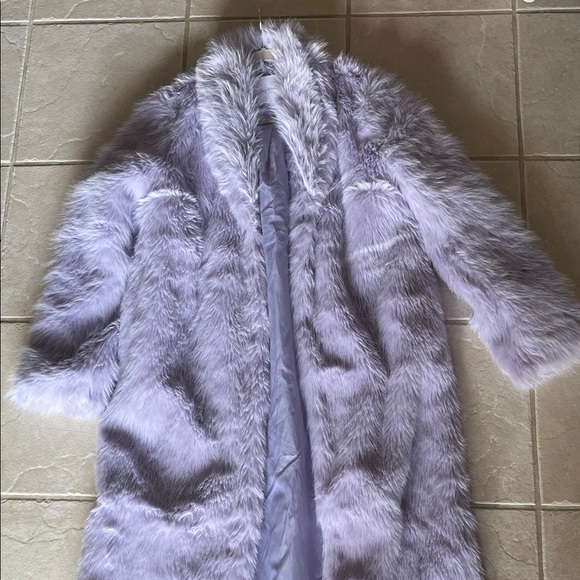 Fashion Nova Jackets & Blazers - Fashion Nova Lilac Faux Fur Coat